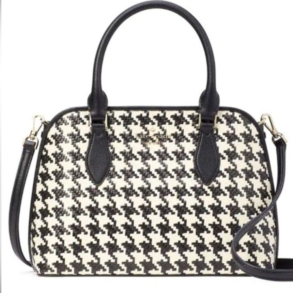 NWOT Kate Spade Darcy black and white Satchel